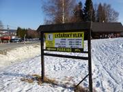 Information board for the Bedřichovka ski area