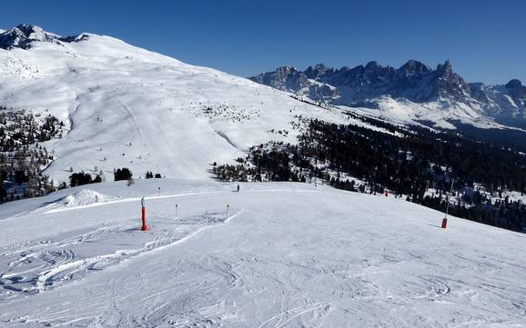 Skiing near Moena