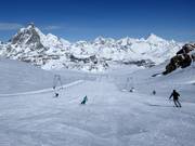 Glacier slopes at Matterhorn glacier paradise