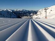 Very well-groomed slopes at Nebelhorn
