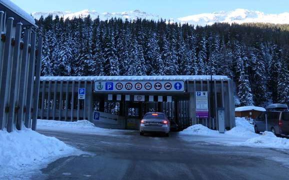 Valfurva: access to ski resorts and parking at ski resorts – Access, Parking Santa Caterina Valfurva