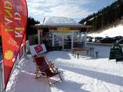 Après-ski bar Hubert Neuper at the valley station of the Mittersteinbahn