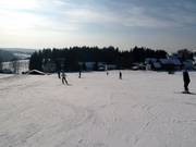 The slope is perfect for beginners.