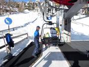 Staff is present at the chairlifts