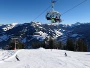Slopes at the Harbach 6-person chairlift