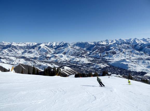 Panorama at Bald Mountain in Sun Valley