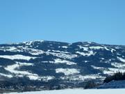 View of the Hafjell ski resort