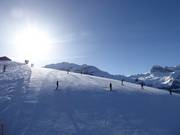 Morning atmosphere at the Metschstand in Lenk