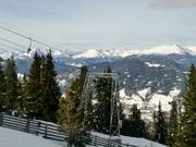 The ski resort has only t-bar lifts