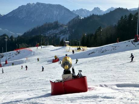 Snow reliability Chiemsee Alpenland (Chiemsee Alps) – Snow reliability Oberaudorf – Hocheck