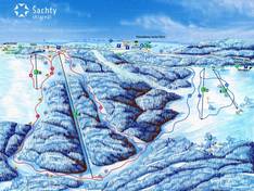 Trail map Šachty – Vysoké nad Jizerou