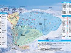 Trail map La Pinilla