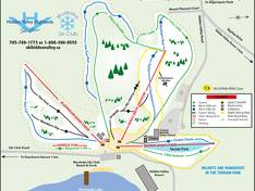 Trail map Hidden Valley Highlands