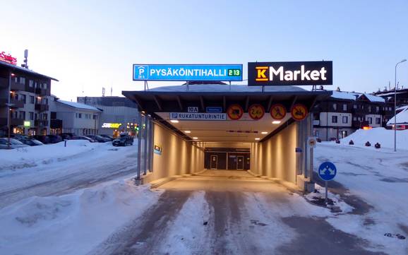 Northern Ostrobothnia (Pohjois-Pohjanmaa): access to ski resorts and parking at ski resorts – Access, Parking Ruka
