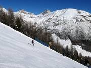 Black slope at the Tagliede-Costaccia gondola