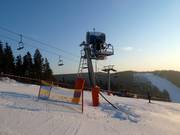 Snow cannon in the Skiwelt Schöneck