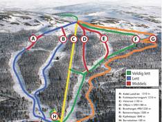 Trail map Dagali Fjellpark
