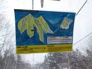 Slope map in the chairlift