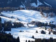 View of the accommodations at Monte Pana
