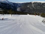 Grimmern downhill run with a view of Rjukan