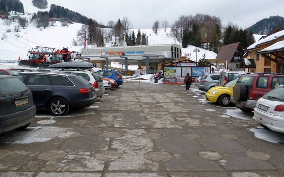 Great Fatra (Veľká Fatra): access to ski resorts and parking at ski resorts – Access, Parking Donovaly (Park Snow)