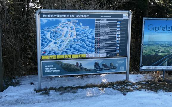 Hohenbogenwinkel: orientation within ski resorts – Orientation Hohenbogen – Neukirchen bei Hl. Blut
