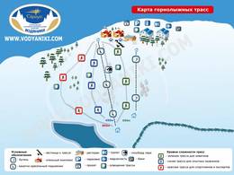 Trail map Cherkassy – Vodyaniki