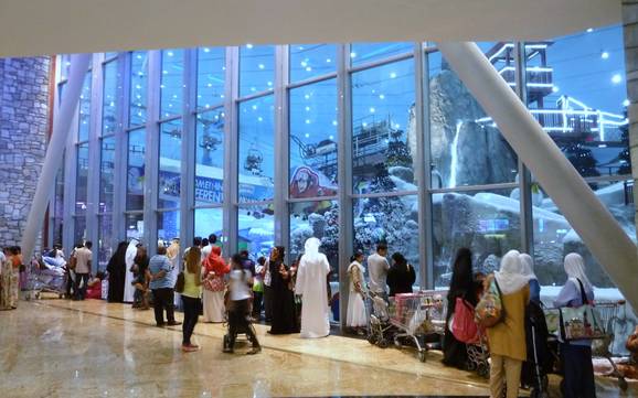 Indoor ski slope in West Asia