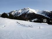 Practice slope at Passo Lavazè