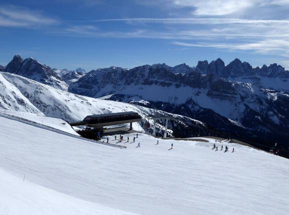 Plose ski resort with Pfannspitzbahn