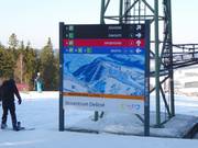 Slope signage in the Deštné ski area