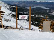 Information at the highest point in the ski area