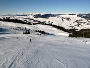 View over the Seiser Alm ski area