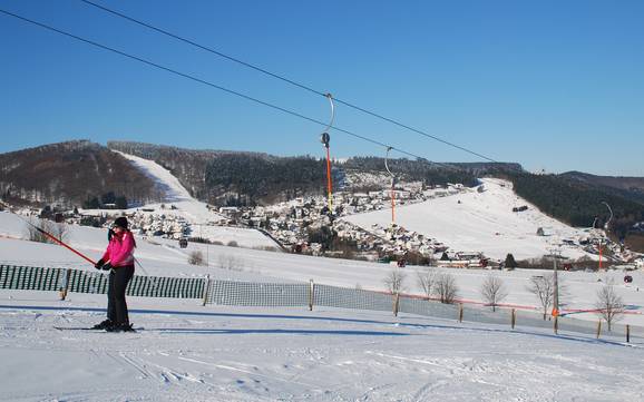 Biggest ski resort in the County of Waldeck-Frankenberg – ski resort Willingen – Ettelsberg