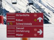 Slope signage