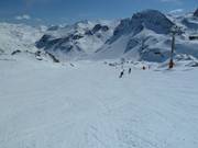 Grattalu downhill run in Tignes