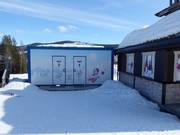 Well-maintained toilets at the Kinderland