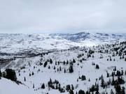 View over the Snowbasin ski area