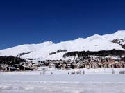 View of the Zuoz ski area