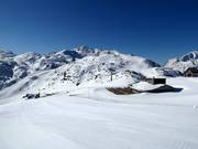 View of the highest point in the ski area