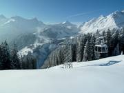 View from Burtschasattel over the Brand ski area section