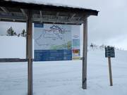 Detailed trail map of Voss Resort
