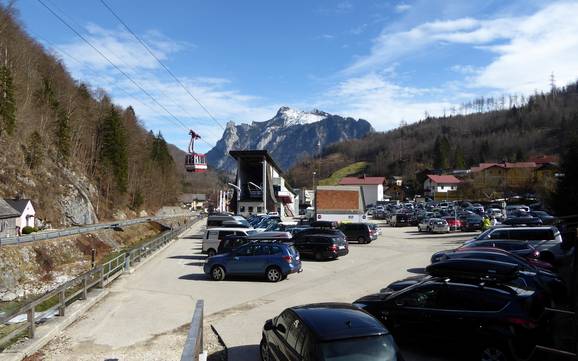 Lake Traunsee: access to ski resorts and parking at ski resorts – Access, Parking Feuerkogel – Ebensee