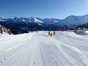 Practice slope at Jardin des Neiges Bendolla in Grimentz