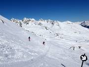 Powder slopes after the ski tunnel