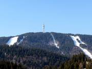 Sneschanka TV tower at the highest point of the ski area