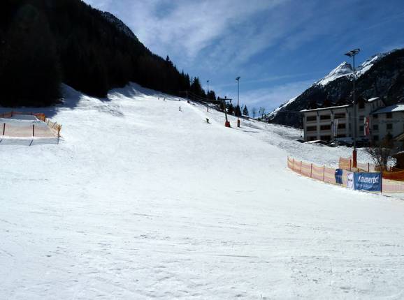 The slope at the Dorflift in Feichten