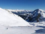 View of the easy Olympia Ladies' Downhill