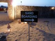 Here you can go sandboarding