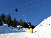 Snowmaking with snow lances in the Schlick 2000 ski area